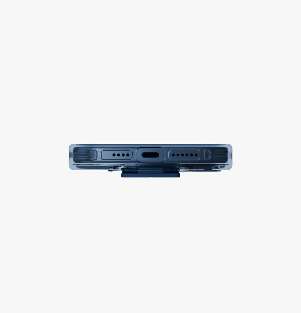 كڤر حماية Heldro Mag من Uniq لهاتف iPhone 15 Pro متوافق مع MagClick مع مسكة | أزرق كڤر حماية Heldro Mag من Uniq لهاتف iPhone 15 Pro متوافق مع MagClick مع مسكة | أزرق